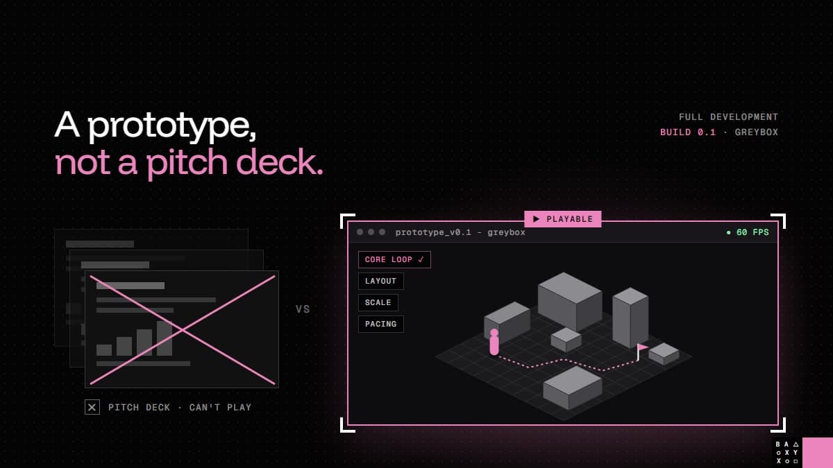 A Prototype, Not a Pitch Deck: How We Actually Start New Game Projects