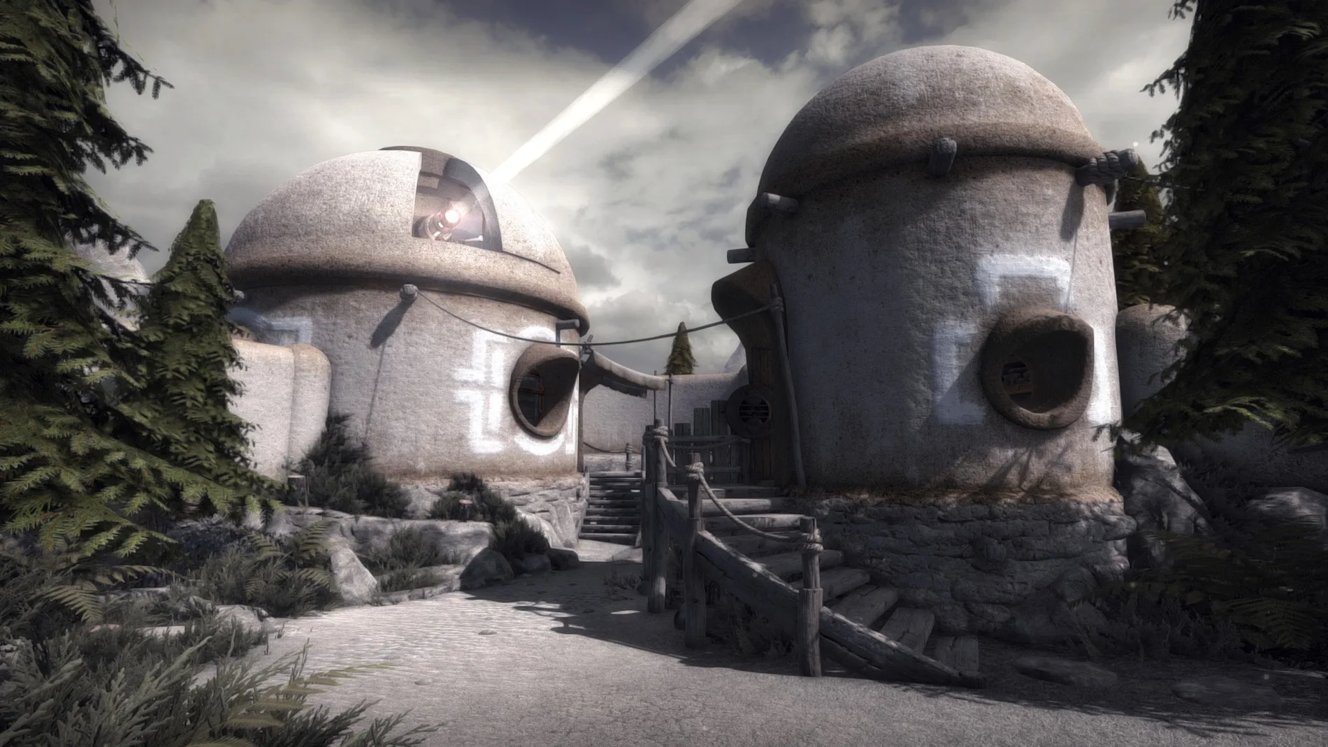Quern: Undying Thoughts — domed stone houses on the island