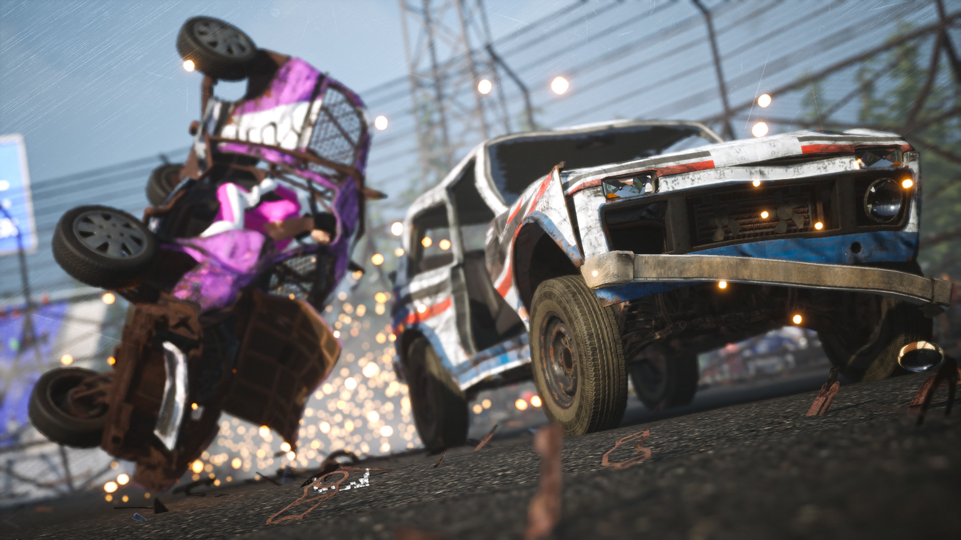 Trail Out — car rolling after a crash